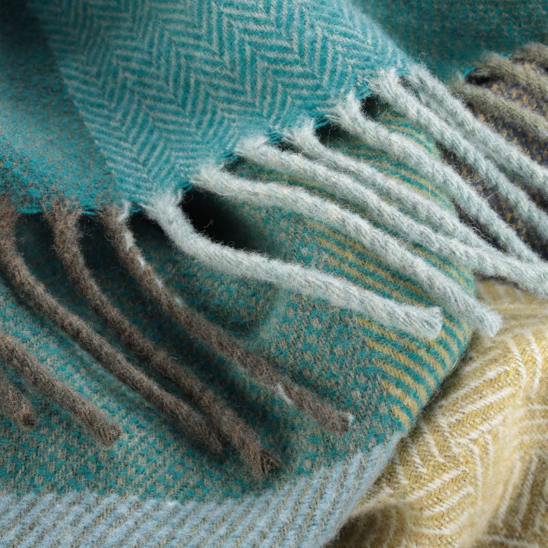 Pledas su kašmyru GREEN SHADE