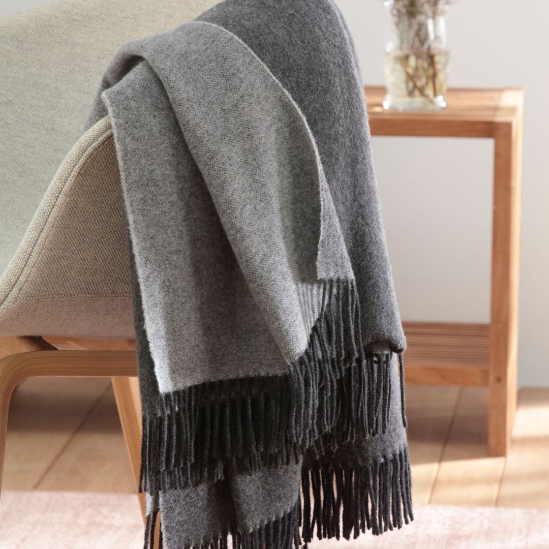 Vilnonis dvipusis pledas ANTRACITE-GREY